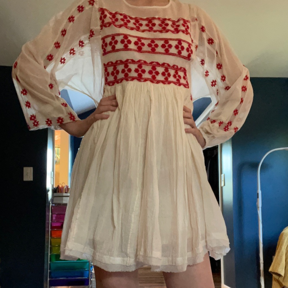 Free People Midsommar Vibes Babydoll dress
